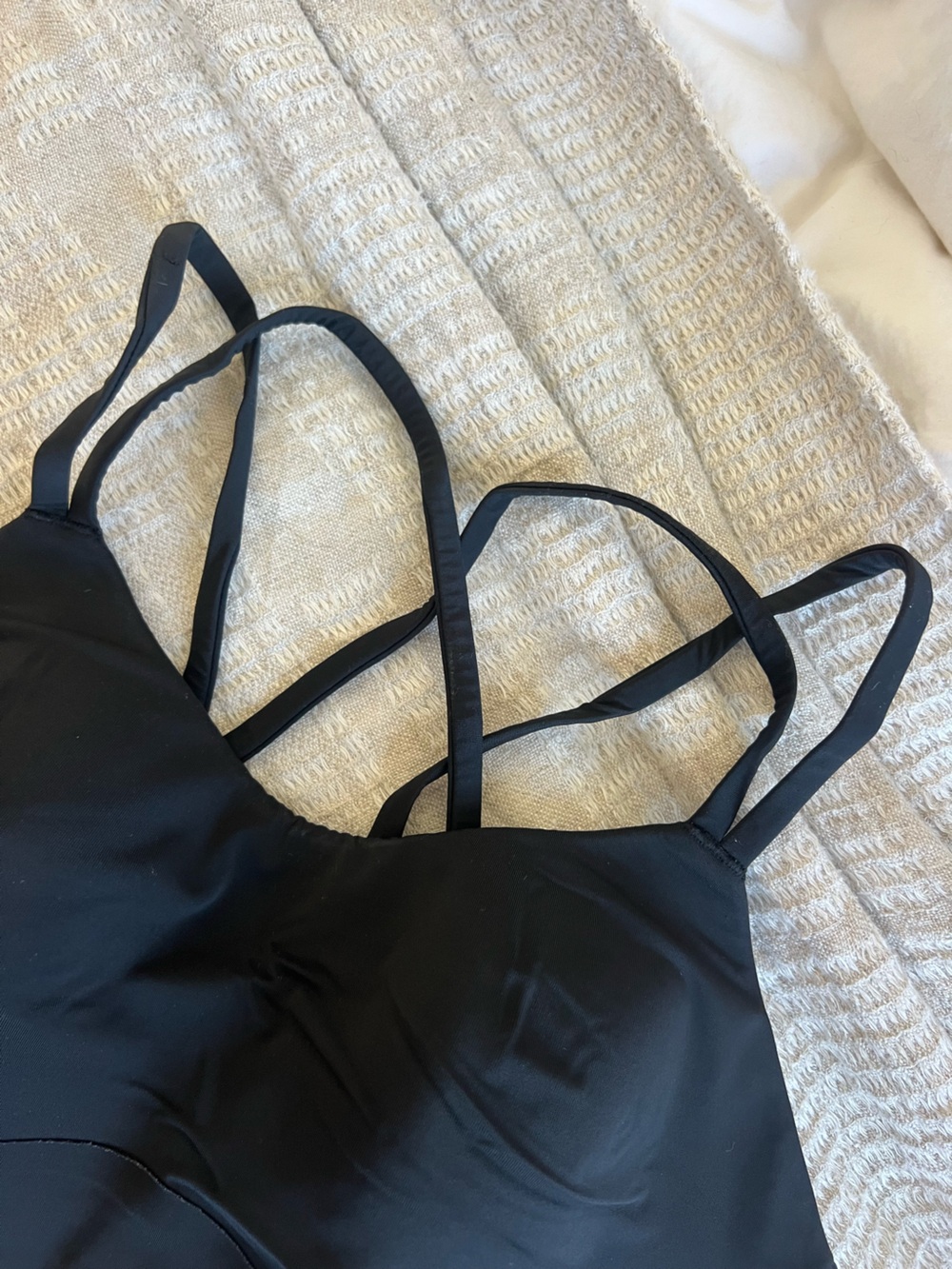Lululemon Black Strappy Sports Bra - Picture 3 of 5
